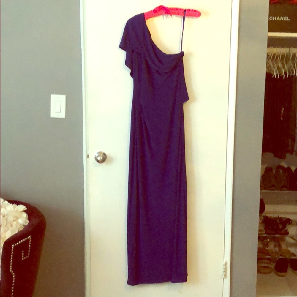 RALPH LAUREN EVENING GOWN IN BLUE SIZE 4